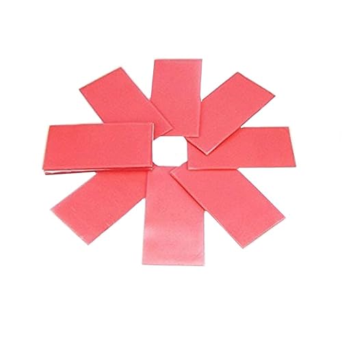 20 Uds Placa Base de Laboratorio Cera Ortodoncia Hojas de Cera Dental, 0.051 in Rojo Utilidad Mordida Cera Dentadura Cera Fundición Hoja de Cera