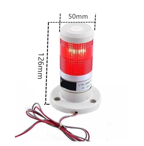 Pila de luz LED industrial de 12V y lámpara de advertencia roja para control de riesgos 3