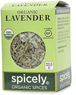 Spicely Organic Lavender 0.10 Ounce ecoBox Certified Gluten Free