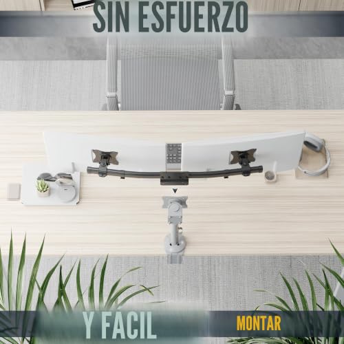 Soporte monitor VESA 100x100 inclinable y extensión de brazo para pantalla ordenador 27 pulgadas 2