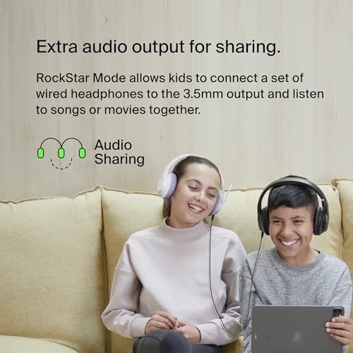 Image of Belkin SoundForm Inspire Wireless Over-Ear Headset for Kids, Online Learning & Travel w /Built-in Microphone, 85dB Safe Volume Limit, 35H Battery - Compatible w /iPhone, iPad, Galaxy & More - Black
