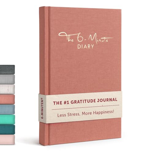 UrBestSelf 6-Minuten Diario de Gratitud (Inglés) - Más Bienestar y Autoconocimiento + Diario Personal - Mindfulness, Meditación, Journaling Notebook para Adultos 2025