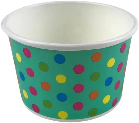HongRun 5oz 50Pcs Paper Ice Cream Cups Disposable Dessert