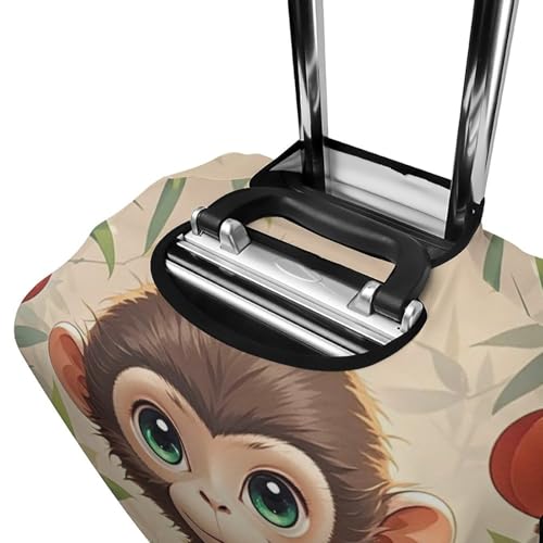 Housse de bagage élasthique blanche pour valise sans rayure L - 5
