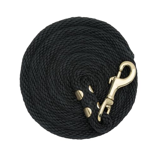 Weaver Leather Poly Value Lead Rope, Black, 5/8" x 8'