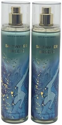 Bath & Body Works Saltwater Breeze Fine Fragrance Mist 8 oz / 236 mL - pack of 2-2023 Edition