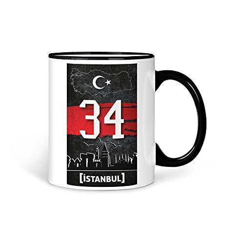 aina Tasse Kaffeetasse Türkei Istanbul 34 Türkiye Plaka V2