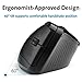 Kensington Pro Fit® Ergo Vertical Wireless Trackball (K75326WW), Black, 3
