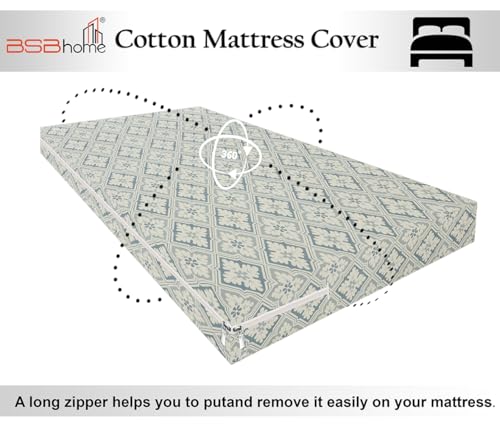 Image of VAS COLLECTIONS Cotton Feel Ultra Soft Mattress Protector Single Bed, 72x36 Inches | Breathable - Hypoallergenic Fitted Bed Protector /Mattresses Cover (72 inchx36 inch - Single, Grey)