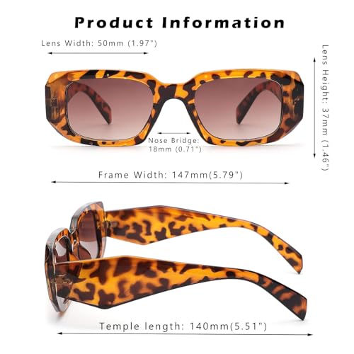 Sunglasses for Women Men Rectangle Trendy Retro Trendy Sun Glasses 90’s Vintage2