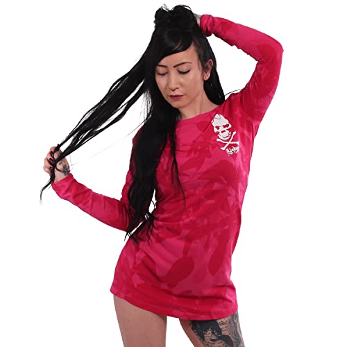Yakuza Damen Ccn Allover Langarm T-Shirt Kleid, Cabaret, M Cover