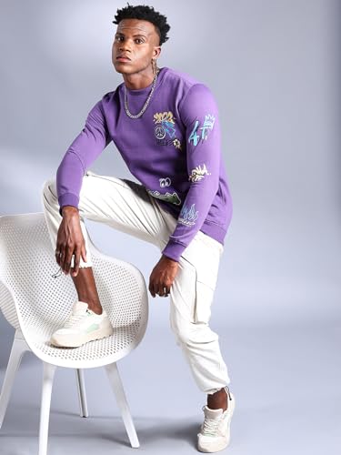 Image of The Indian Garage coRegular Fit Placement Print Long Sleeve Pull On Sweatshirt