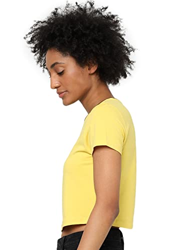 Image of ONLY Women's Cotton Blend Regular Fit T-Shirt
