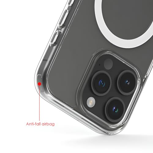 Image of Back Cover Case for iPhone 16 Pro Max Offers Mag-Safe Compatibility | Crystal-Clear Design | Camera Protection | Durable PC & TPU Construction