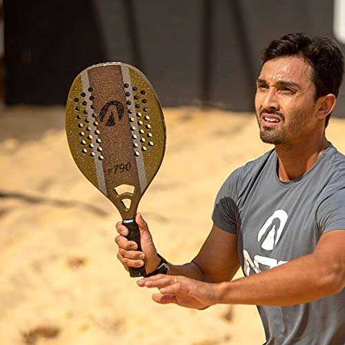 Acte, Raquete de Beach Tennis em Fibra de Carbono com Cabo Emborrachado Adulto Unissex - Verde