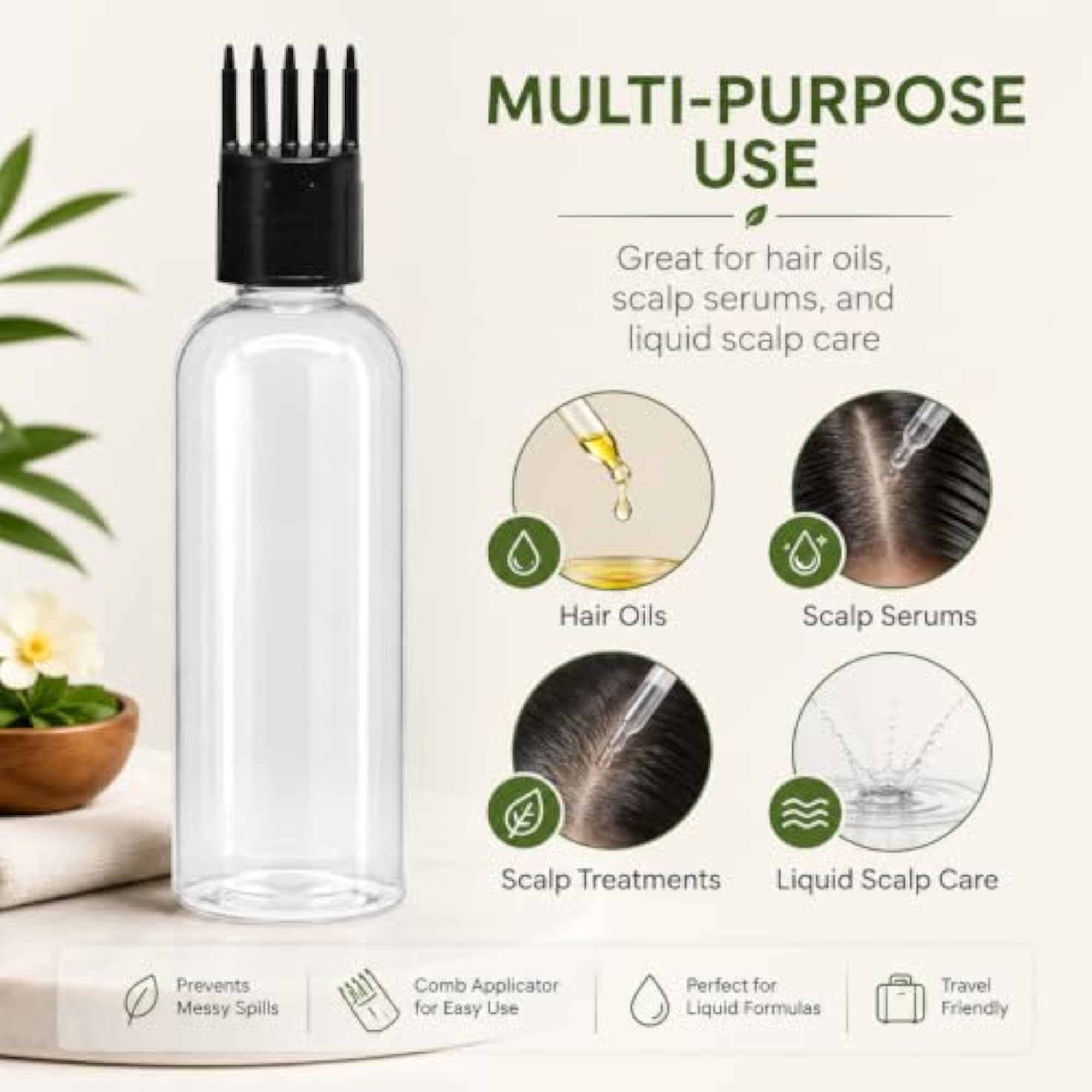 Durable Refillable Containers with Pump and Spray Atomizer