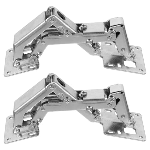 Angoily 2piezas Bisagras Hidráulicas Para Muebles De Acero Laminado Frío Bisagras Silenciosas Para Armarios Instalación Fácil y Conveniente