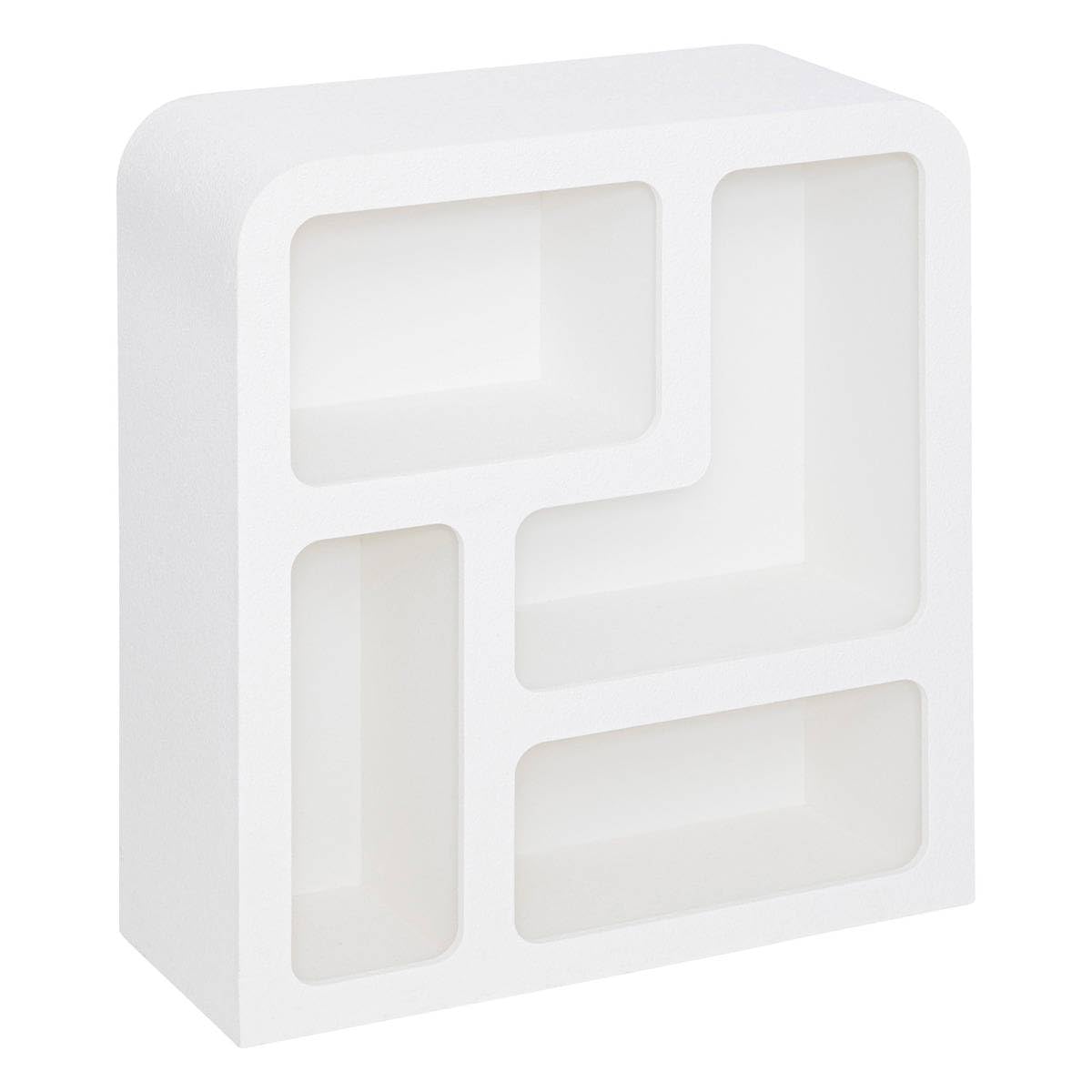 Atmosphera - Meuble 4 niches soleya Blanc 75x30cm