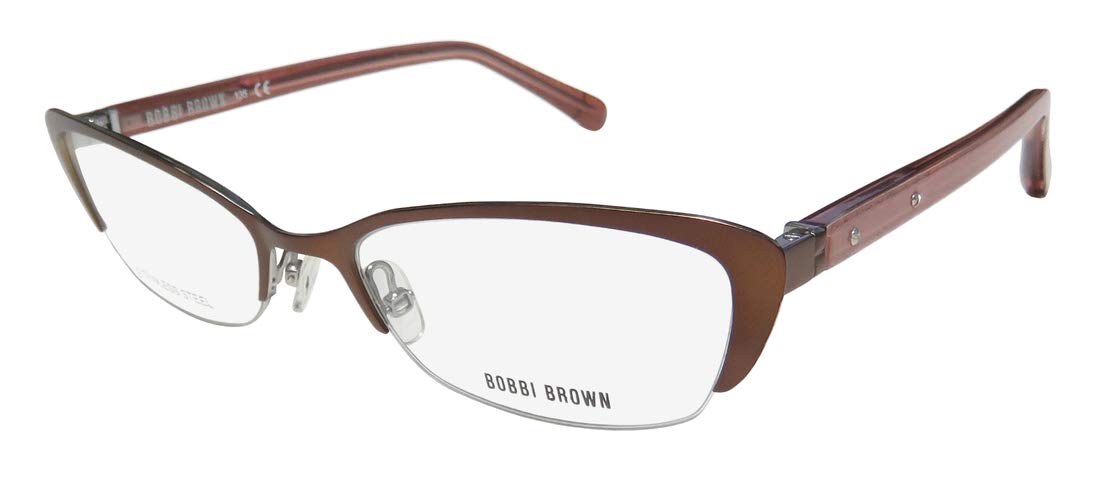 Bobbi BrownBBR The Roza Eyeglasses 01R6 Semi Matte Brown