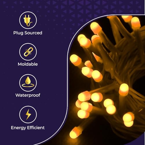 Image of Lexton 30 Feet Led String Light for Indoor and Outdoor Decoration Plug Sourced |for Indoor & Outdoor Decorations (Warm White, Pack of 1)