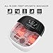 RIGHTMELL Foot Spa Bath Massager with Heat, Epsom Salt,Bubbles, Vibration and Red Light, Tub for Stress Relief,Foot Soaker, Birthday Gifts for Mom Dad Women Men Her Him
