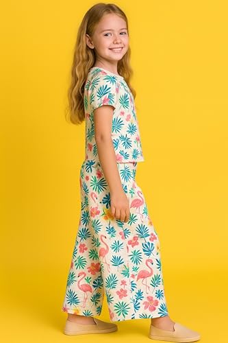 Image of TotzTouch Night Dress Kids Girls - Soft, Comfy & Adorably Stylish Printed Pyjama Set Age 6 Months to 15 Years