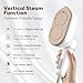 Travel Steamer for Clothes, 1200W Travel Iron, 10-Second Rapid Heat-Up Clothes Steamer with LCD, 180° Rotating Handle & Ceramic Soleplate for Travel, Home, Office Use