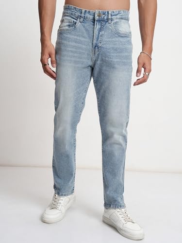 Image of Highlander Men's Straight Fit Jeans | Stretchable | Everyday Comfort & Style| Jeans for Man