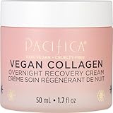 Pacifica Night Face Cream - Vegan Collagen Overnight Recovery Cream, Nighttime Face Cream for Anti-Aging & Wrinkles, Improves Dry Skin & Redness Vegan, Clean Beauty, Dermatologist Tested