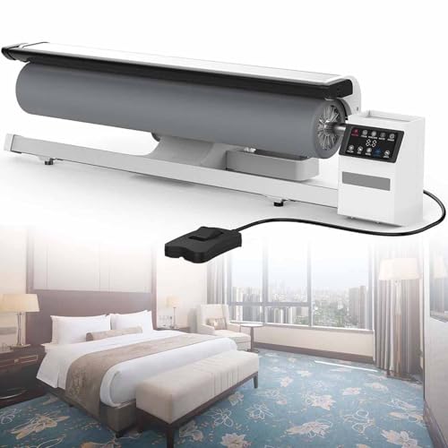 OTQEFTN 2950W 900mm Commercial Roller Ironing Machine,Professional Rotary Steam Press, for Hotel Linen & Bed Sheets