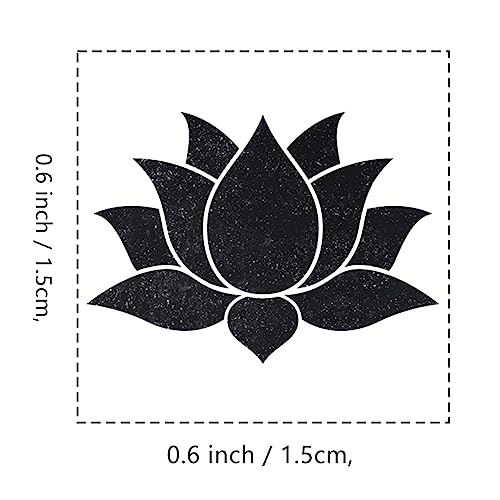 Lotus Flower Rubber Stamp, 3/5 Inch Small Mini Stamp for Scrapbooking Card Making Planner