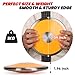 1 kg Sports Training Discus 2 Pcs for Girls Boys School Track and Field, 1kg Nylon Discus with Steel Rim and Center, Men Women Discuses Outdoor Practice Throwing (Orange)