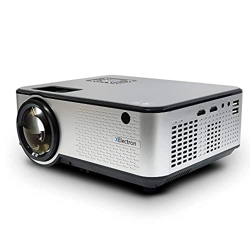 Image of XElectron C9 Smart Android Real HD 720p (1080p Support) | 3800 Lumen (380 ANSI) with 180 inch Large Display LED Projector | VGA, AV, HDMI, USB, Audio Out, WiFi | Android 6, Quad-Core, Bluetooth