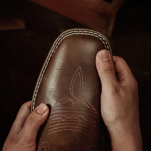 cowboy boots for men - mens square toe western boot with flag faux leather booties botas para hombre vaqueras suitable for concert daily wedding