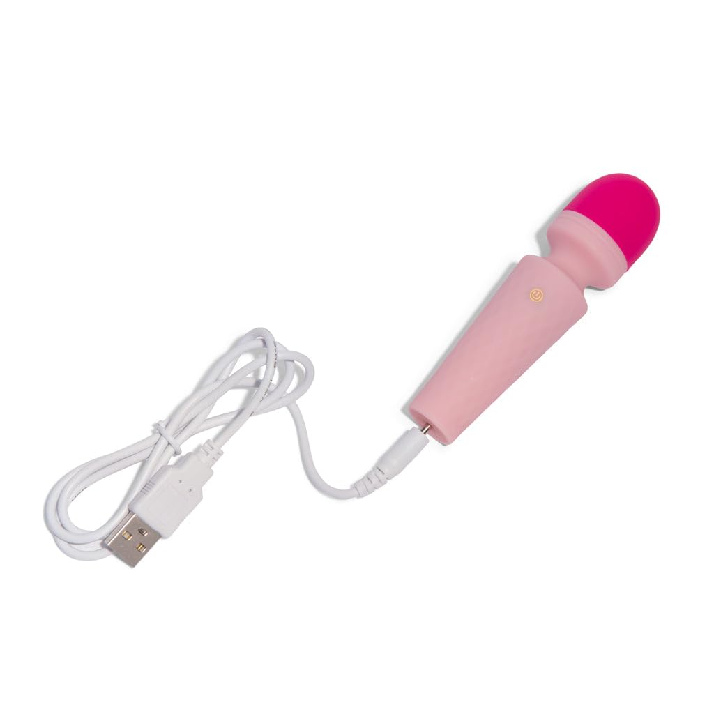 Platanomelón - Mini Vibrador Clitorial Superflexible, 10 Modos de Vibración, Sumergible y Recargable - Mini Diva Rosa