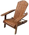 Leigh Country Folding Adirondack Chair-Natural Outdoor/Patio Furniture