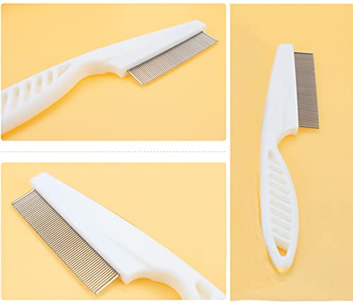 TanDraji Dog Combs for Grooming, Metal Dog Grooming Comb and Cat Flea Comb with Rounded Teeth for Removing Tangles and… - Image 4