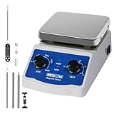 RexTact Magnetic Stirrer Hot Plate, Max 716°F Magnetic Stir Plate, 100-2000RPM Magnetic Mixer with Magnetic Stir Bar，2000ML Stirring Capacity for Lab，College,Chemistry