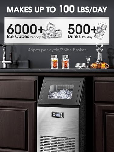 Joy Pebble Z5845AS Commercial Ice Machine,100 Lbs/Day, Under-Counter Commercial Ice Maker thumb #1