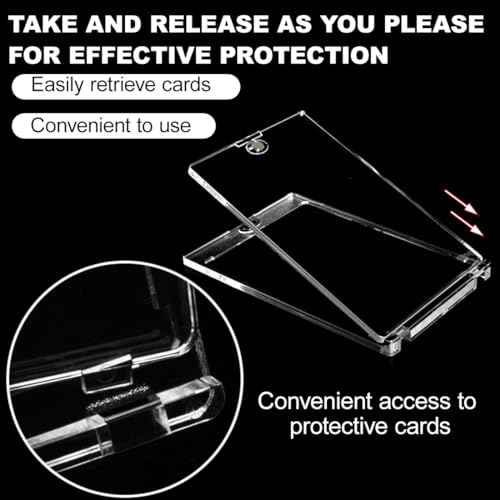 KEMUZ 4 Stück 55Pt Kartenständer Für Graded Cards - Halter Für Sammelkarten In Slabs/Toploader - Für Sportkarten, Tcgs Und Mehr - Stabiler Stand, Kompakt Und Langlebig, Farbe:Schwarz