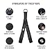Gymreapers Tricep Rope Cable Attachment Multi-Workout Rope Tricep Pull Down Extension - Perfect for Gym/Home Use (Black, Tricep Rope - 19