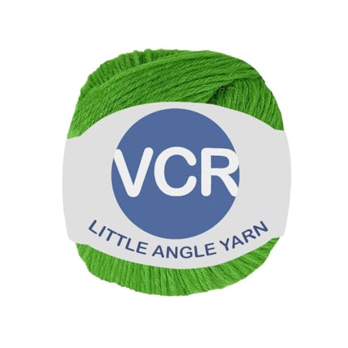 Image of VCR 4 Ply Bright Green Little Angle Yarn, 25 Grams, 92 Meters Length, 100% Acrylic Soft Baby Knitting Yarn for Crochet, Newborn Sweaters, Soft Baby Socks, Mittens and Leggings, Pack of 1