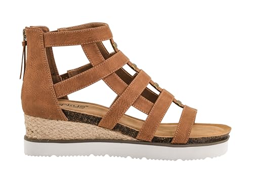 Corkys Footwear Hey Girl Women's Caged Animal Wedge Sandals - Featuring a 2-inch Heel, A Strappy Upper, Metal Accents, A Full Back Zip, and Comfortable Cushioned Insoles2