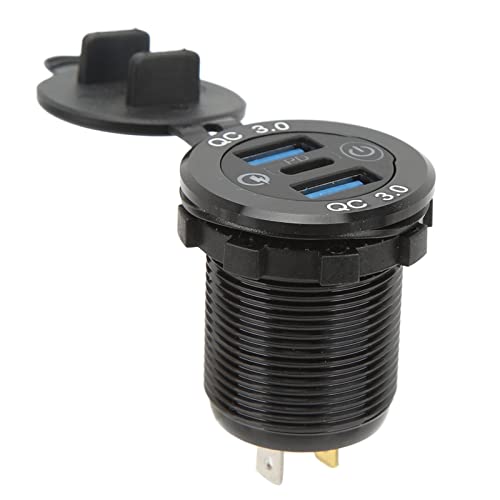 Car Charger Socket, Easy to Install USB Charger Socket Wide Compatibility for Trucks