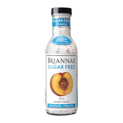 Image of Briannas Sugar Free Rich Poppy Seed Dressing, Lower Calorie, 12 oz