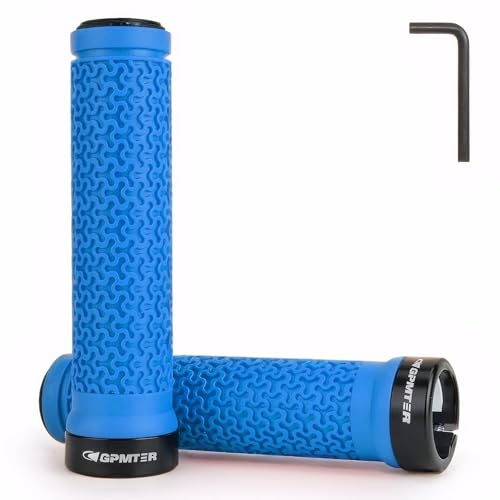 GPMTER Bike Handlebar Grips, Single Lock-on Bicycle Grips Handle Bar