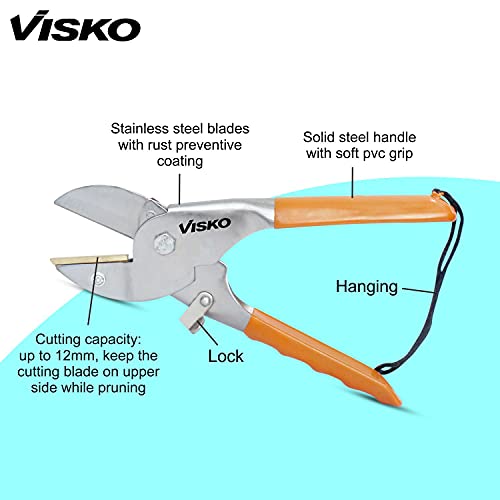 Visko 503 Super Bypass Pruner (Manual), Orange 27 cm Transplanting Trowel, Seeds Cultivator