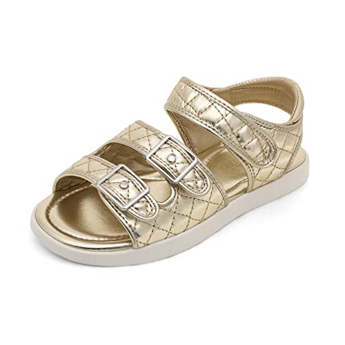 Image of DREAM PAIRS Girls Sandals Open Toe Summer Shoes with Adjustable Strap Buckle Toddler /Little Kid