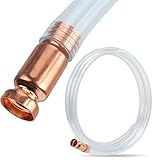 HORUSDY Super Gas Siphon 10FT Multi-Purpose Super Easy Siphon Pump,1-3/16' Valve Virgin Grade Tubing Safe