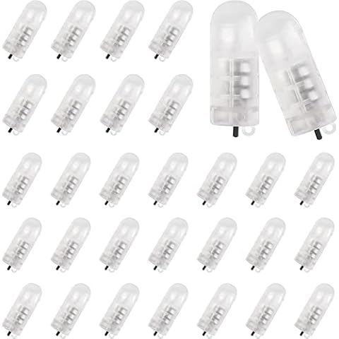 Yizhet Balloon Lights, 30 Pcs LED Paper Lantern Lights Battery Operated with Switch for Paper Lantern, Balloons, Halloween Christmas Wedding Party Birthday (Cool White) Cover